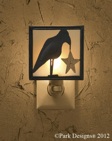 Farmhouse Olde Crow Night Light - Park Designs - The Fox Decor